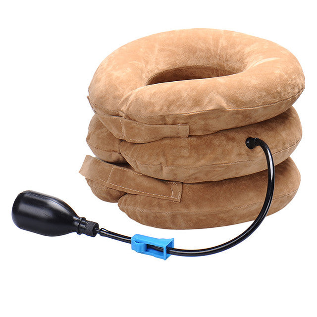 Inflatable Neck Stretcher — Chiropractor-Style Relief for $20