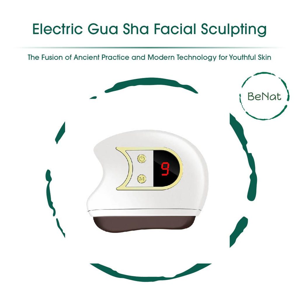 Electric Gua Sha Facial Massager for Lymphatic Drainage, Depuffing & Skin Firmness