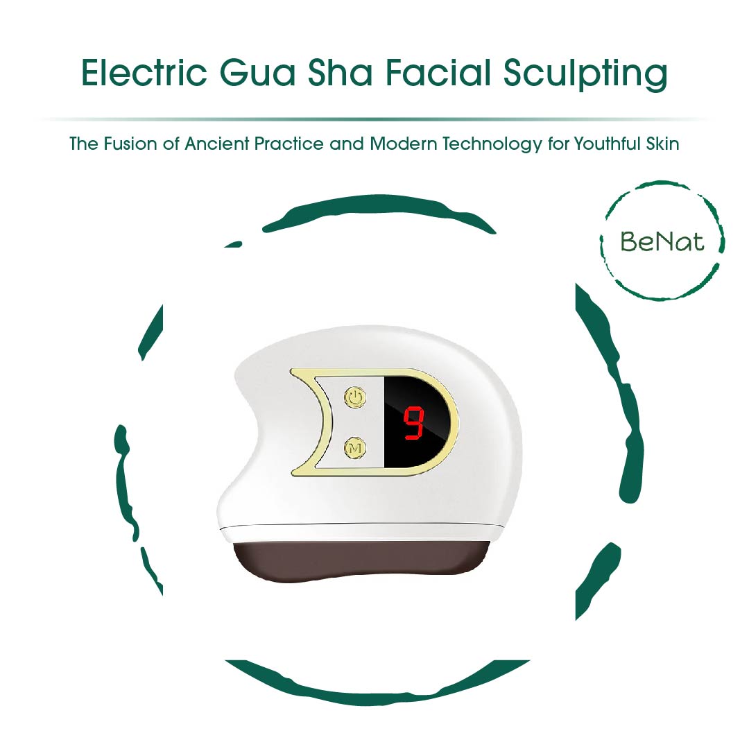Electric Gua Sha Facial Massager for Lymphatic Drainage, Depuffing & Skin Firmness