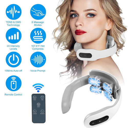 4 Head EMS Neck Massager