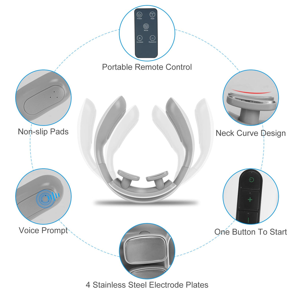 4 Head EMS Neck Massager